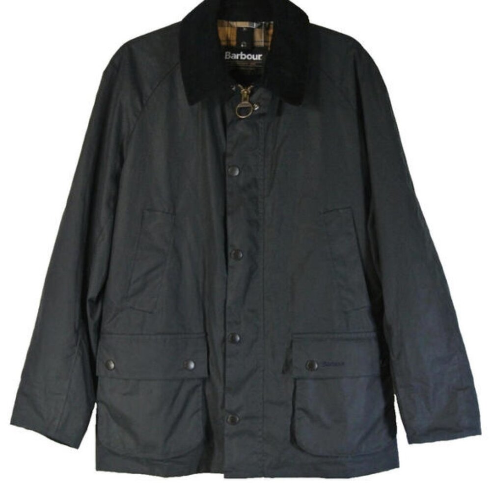 BARBOUR Men's Ashby Wax Jacket in Black Small